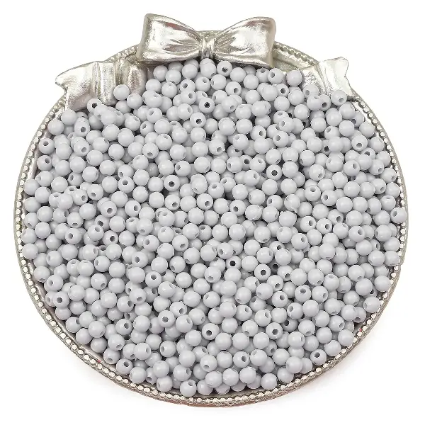 Light gray - about 4mm, aperture about 1mm (about 300 pieces),chaincharmsupply.com