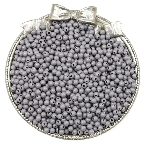 Gray - about 4mm, aperture about 1mm (about 300 pieces),chaincharmsupply.com