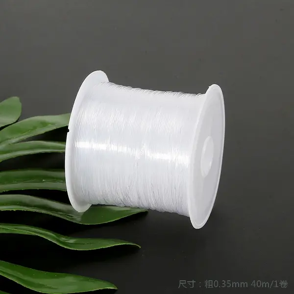 0.35mm transparent white about 40 meters/roll,chaincharmsupply.com