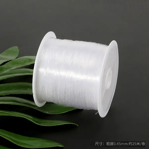 0.45mm transparent white approximately 25 meters/roll,chaincharmsupply.com