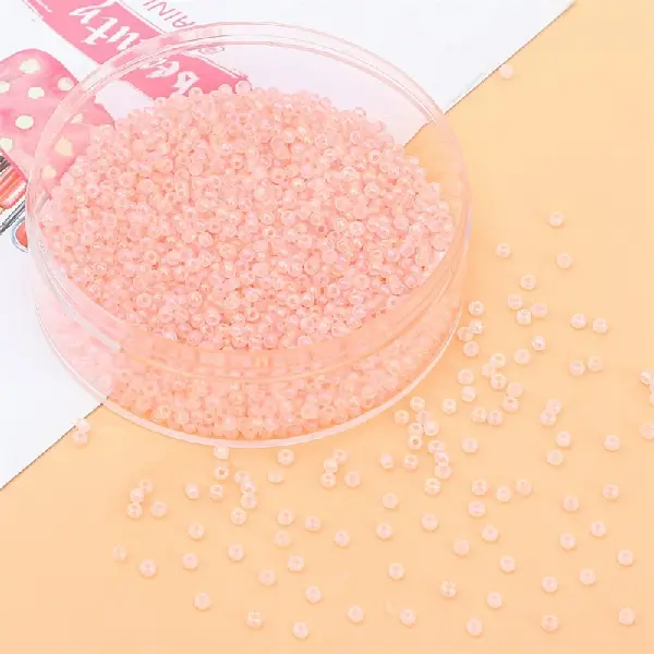 Rose pink-3mm hole diameter about 0.8mm 10g/pack about 220 pieces,chaincharmsupply.com
