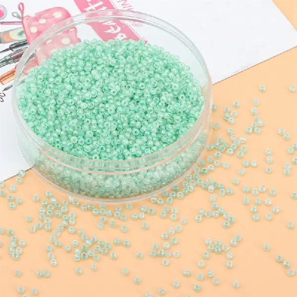 Turquoise-4mm, hole diameter about 1.5mm, 10g/pack, about 100 pieces,chaincharmsupply.com