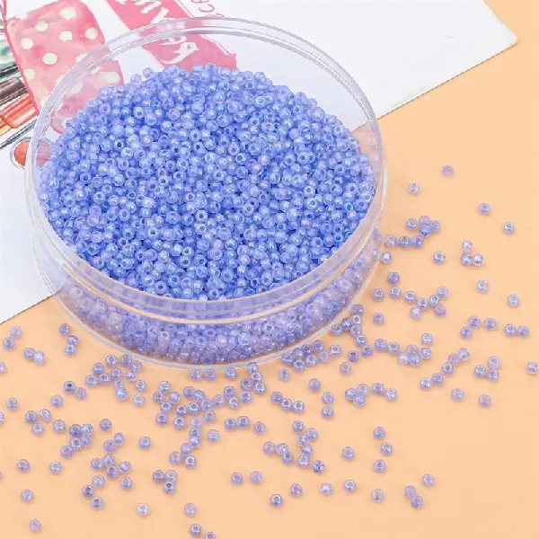 Royal blue-3mm, hole diameter about 0.8mm, 10g/pack, about 220 pieces,chaincharmsupply.com