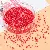 Wholesale Cream Cloud Symphony Rice Beads for Retailers - Big red-3mm hole diameter about 0.8mm 10g/pack about 220 pieces
