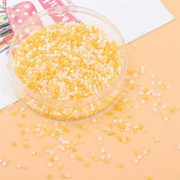 Platinum Champagne-3mm hole diameter about 0.8mm 10g/pack about 220 pieces,chaincharmsupply.com