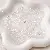 Natural Gravel Loose Beads Diy Handmade Bracelet Necklace Jewelry Accessories - 3-5mm, aperture about 0.5mm, white crystal 20 pieces/pack