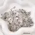 Natural Gravel Loose Beads Diy Handmade Bracelet Necklace Jewelry Accessories - 3-5mm, aperture about 0.5mm, gray glitter 20 pcs/pack