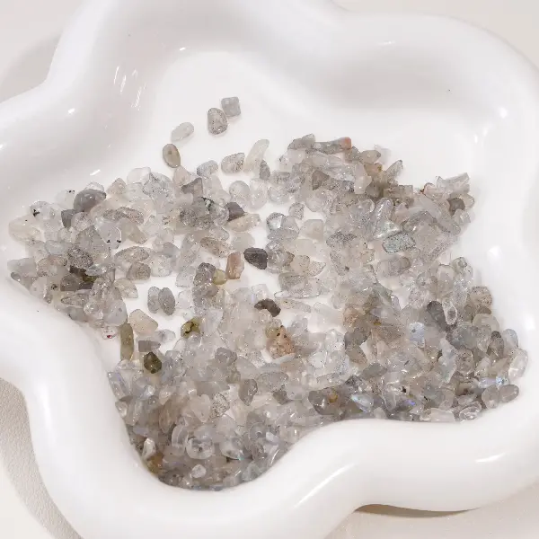 3-5mm, aperture about 0.5mm, gray glitter 20 pcs/pack,chaincharmsupply.com