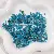 Natural Gravel Loose Beads Diy Handmade Bracelet Necklace Jewelry Accessories - 3-5mm, aperture about 0.5mm, blue phosphorus 20 pieces/pack
