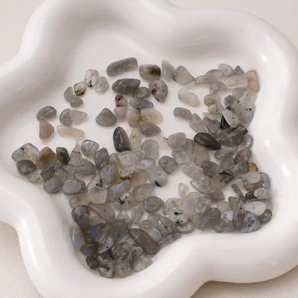 5-8mm, aperture about 0.5mm, gray glitter 20 pcs/pack,chaincharmsupply.com