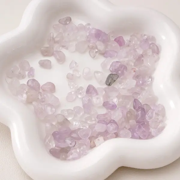 5-8mm, aperture about 0.5mm, light purple, 20 pcs/pack,chaincharmsupply.com