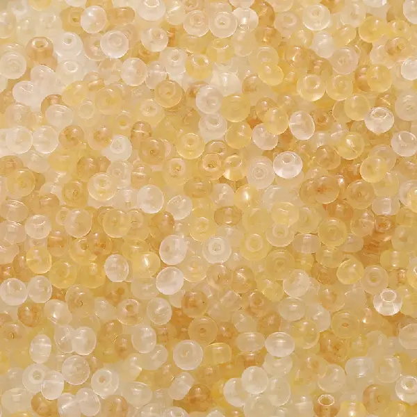Jade yellow series-10g/pack, about 150 pieces, 2x4mm, hole diameter about 1mm,chaincharmsupply.com