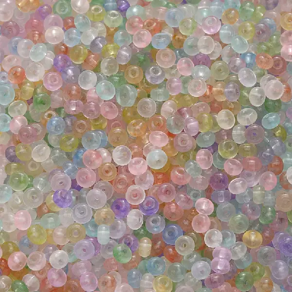 No. 2 random mixed colors - 10g/pack, about 150 pieces, 2x4mm, aperture about 1mm,chaincharmsupply.com