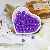 Acrylic Symphony Solid Color Round Beads Loose Handmade Diy Bags - Dark purple - diameter 16mm, hole diameter about 2mm, 50g/pack (about 20 pieces)