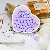 Acrylic Symphony Solid Color Round Beads Loose Handmade Diy Bags - Light purple - diameter 16mm, hole diameter about 2.5mm, about 20 pieces/pack