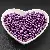 3-10mm Non-porous Abs Color Imitation Pearl Loose Beads Diy Handmade - Dark purple-diameter 6mm, about 200 pieces/pack