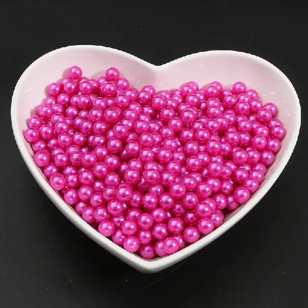 Rose red - diameter 6mm, about 200 pieces/pack,chaincharmsupply.com
