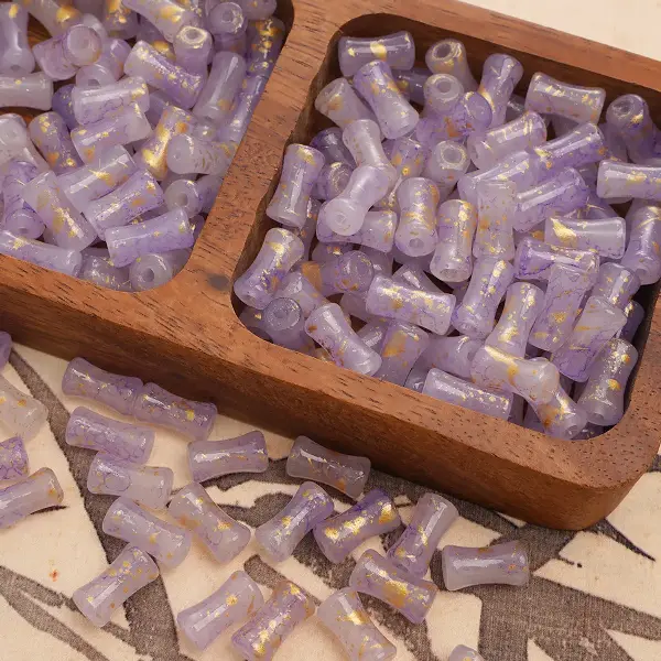 Lilac-6x12mm50pcs/pack,chaincharmsupply.com