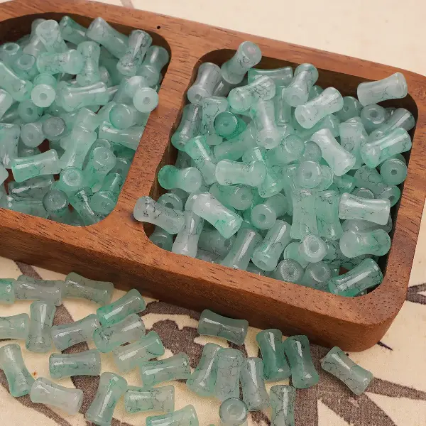 Hole green-6x12mm50pcs/pack,chaincharmsupply.com