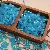Glass Smudged Gold Bamboo Beads Antique Loose Handmade Diy Hand - Sky blue-6x12mm, aperture about 1mm, 20 pieces/pack