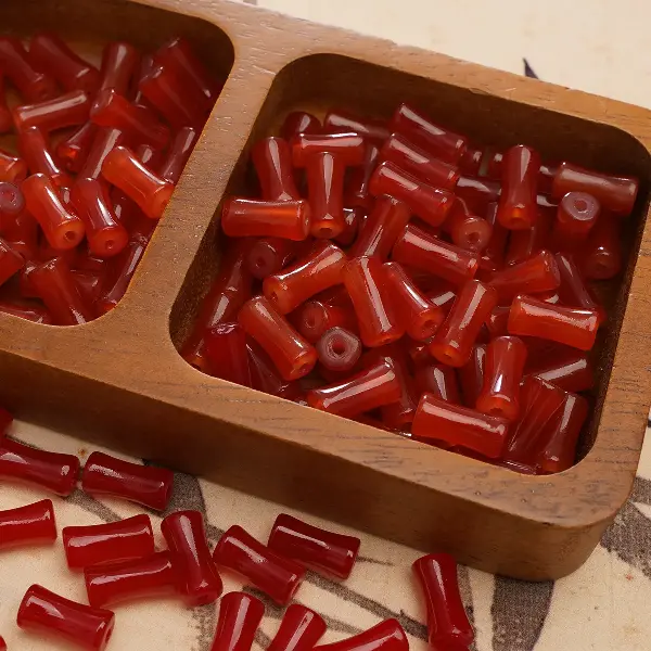 Pomegranate red-6x12mm50pcs/pack,chaincharmsupply.com