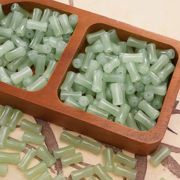 Aventurine color-6x12mm50pcs/pack,chaincharmsupply.com