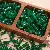 Glass Smudged Gold Bamboo Beads Antique Loose Handmade Diy Hand - Green-6x12mm50pcs/pack
