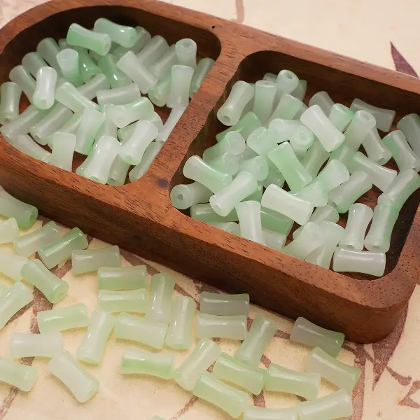 Shanlan-6x12mm, hole diameter about 1mm, 20 pieces/pack,chaincharmsupply.com