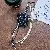 Wholesale Fabric Heart-Shaped Bow Bag Charms for Retailers - Black