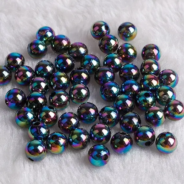 Solid black AB-4mm, aperture about 2mm, 200 pieces/pack,chaincharmsupply.com