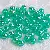 Acrylic Colorful Round Beads Handmade Diy Earrings Material Homemade Bracelets - Transparent dark green AB-12mm, aperture about 2mm, 50 pieces/pack