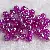 Acrylic Colorful Round Beads Handmade Diy Earrings Material Homemade Bracelets - Transparent deep purple AB-12mm, aperture about 2mm, 20 pieces/pack