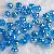Acrylic Colorful Round Beads Handmade Diy Earrings Material Homemade Bracelets - Transparent dark blue AB-12mm, aperture about 2mm, 20 pieces/pack