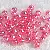 Acrylic Colorful Round Beads Handmade Diy Earrings Material Homemade Bracelets - Transparent deep powder AB-8mm, hole diameter about 2mm, 50 pieces/pack
