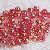 Acrylic Colorful Round Beads Handmade Diy Earrings Material Homemade Bracelets - Transparent red AB-10mm, aperture about 2mm, 50 pieces/pack