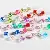 Acrylic Colorful Round Beads Handmade Diy Earrings Material Homemade Bracelets - Sectioned transparent mixed color AB-12mm, aperture about 2mm, 50 pieces/pack