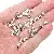 Broken Silver Alloy Loose Beads Series Square Wheel Separated Handmade - Screw beads 4x5mm, hole diameter about 1mm - silver, about 25 pieces/pack