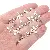Broken Silver Alloy Loose Beads Series Square Wheel Separated Handmade - Small faceted triangle 1x4mm, hole diameter about 1mm - silver, about 25 pcs/pack