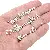 Broken Silver Alloy Loose Beads Series Square Wheel Separated Handmade - Wave-dot plaid beads 4mm, hole diameter about 1mm - silver, about 25 pcs/pack