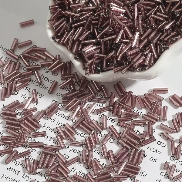 Purple-diameter about 2mm × length about 7mm 15g/pack about 300 pieces,chaincharmsupply.com