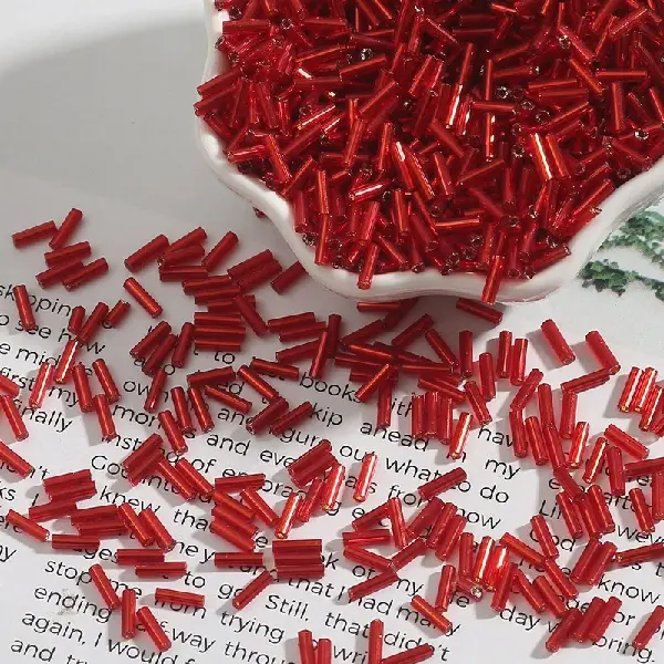 Big red - diameter about 2mm x length about 7mm 15g/pack about 300 pieces,chaincharmsupply.com