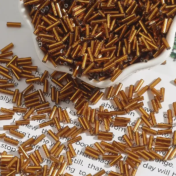 Dark brown color - about 2mm in diameter x 7mm in length, 15g/pack, about 300 pieces,chaincharmsupply.com