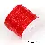 Round Transparent Crystal Rope Beads Rubber Band Material Garnet Elastic - 0.8mm red about 50 meters/roll