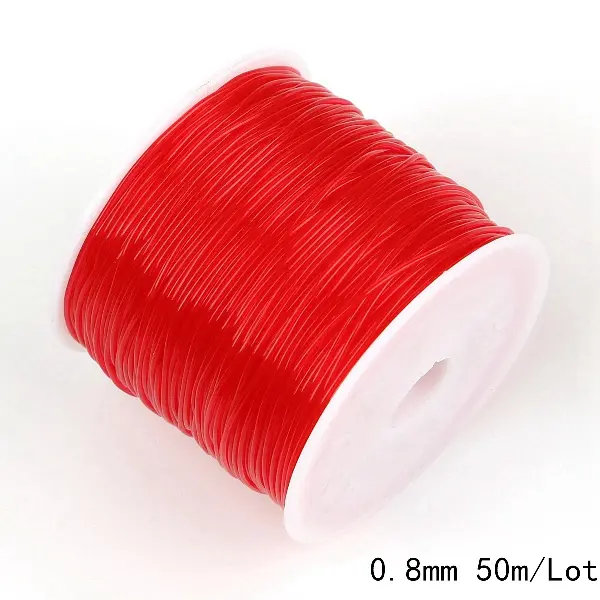 0.8mm red about 50 meters/roll,chaincharmsupply.com