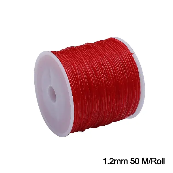 1.2mm red about 50 meters/roll,chaincharmsupply.com