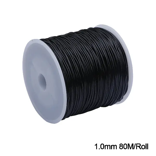 1.0mm black about 80 meters/roll,chaincharmsupply.com