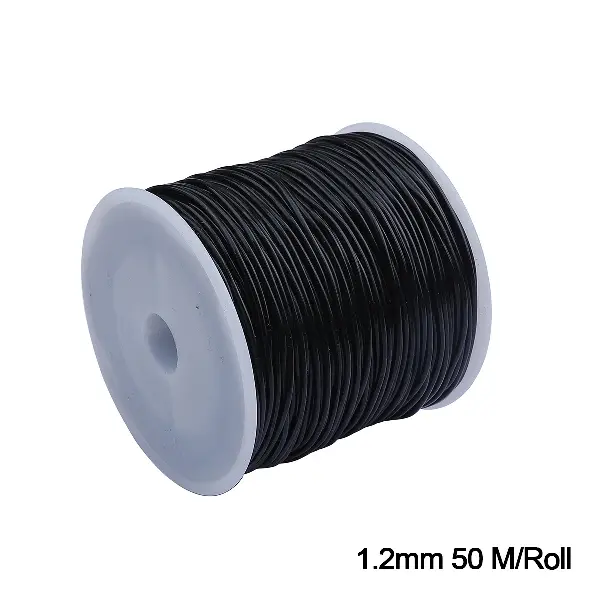 1.2mm black about 50 meters/roll,chaincharmsupply.com