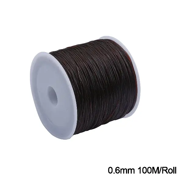 0.6mm brown, about 100 meters/roll,chaincharmsupply.com