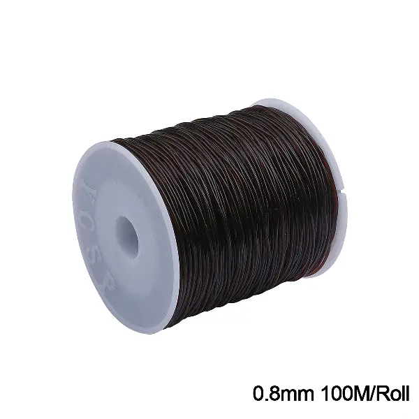 0.8mm brown, about 100 meters/roll,chaincharmsupply.com