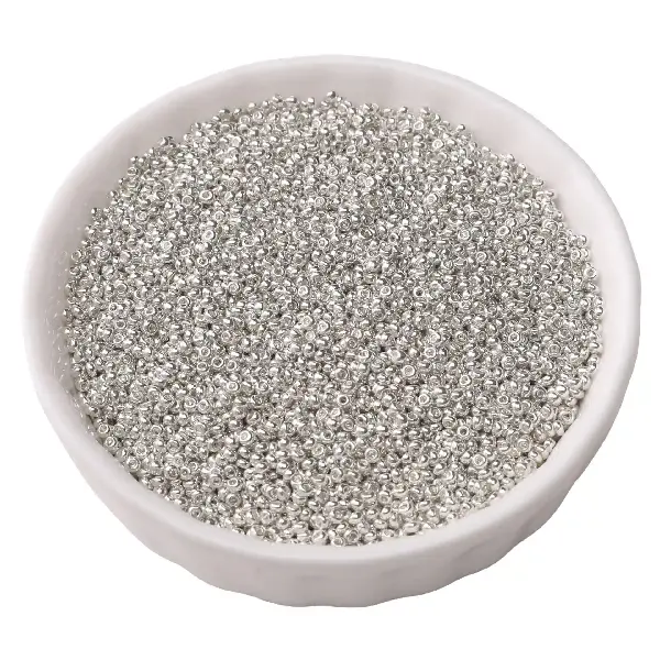 Silver-1.5mm, aperture about 0.5mm, 10g/pack, about 2300 pieces,chaincharmsupply.com